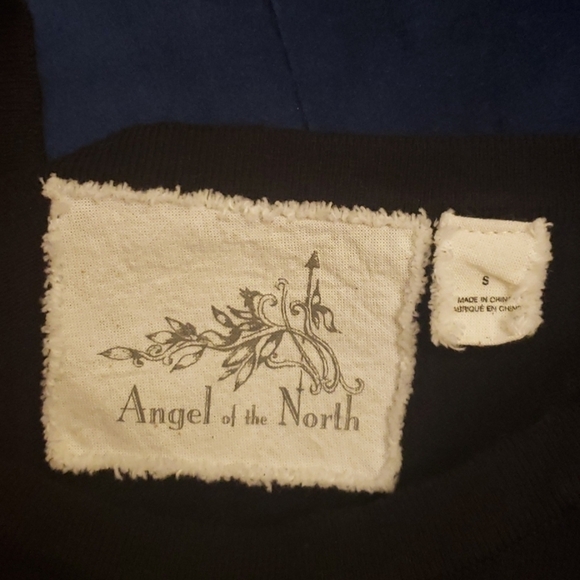 Anthropologie Angel of The North Cashmere Blend Navy Blue Layered Top Sweater - Picture 4 of 6